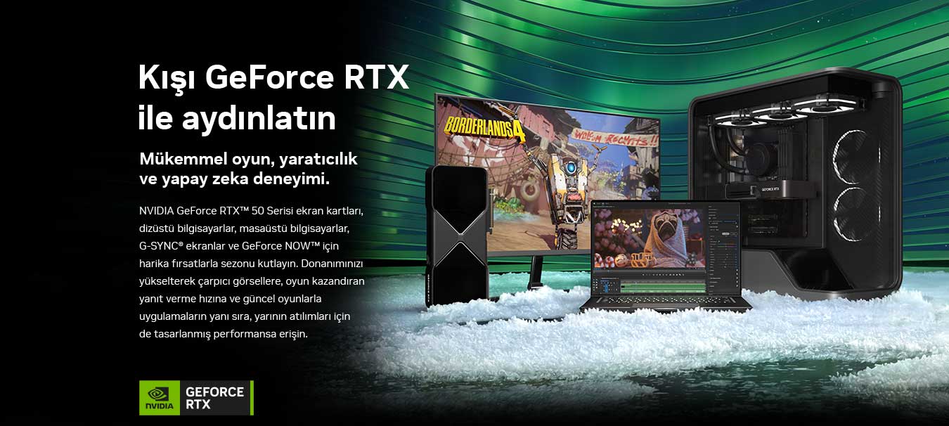GeForce RTX Kış İndirimi - Kışı GeForce RTX ile aydınlatın