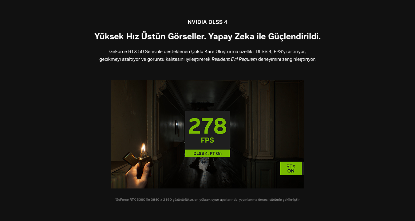 NVIDIA DLSS 4 - Yüksek Hız Üstün Görseller, Yapay Zeka ile Güçlendirildi
