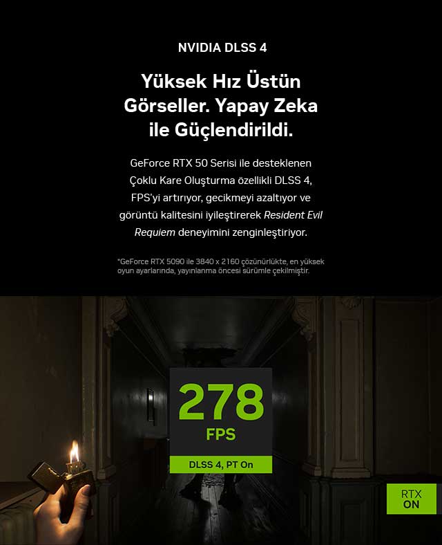 NVIDIA DLSS 4 - Yüksek Hız Üstün Görseller, Yapay Zeka ile Güçlendirildi