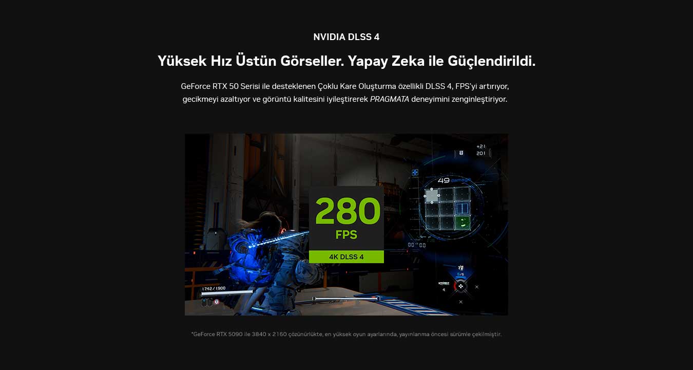 NVIDIA DLSS 4 - Yüksek Hız Üstün Görseller, Yapay Zeka ile Güçlendirildi