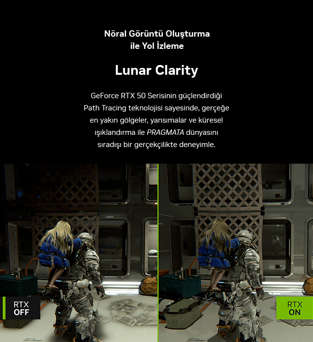 Nöral Görüntü Oluşturma ile Yol İzleme - Lunar Clarity